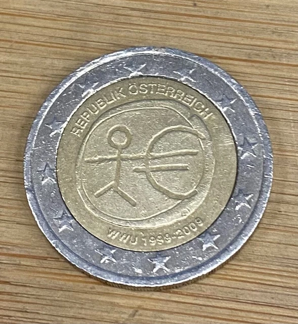 2 Euro Münze Strichmännchen österreich Wert